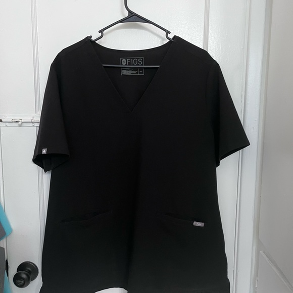 Figs Casma 3 Pocket Scrub Top Womens XXL Gray Black Bundle - Picture 3 of 4